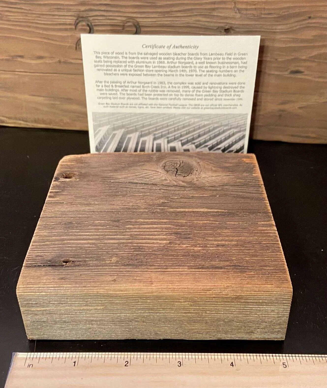 Green Bay Stadium 5" Board with No Number